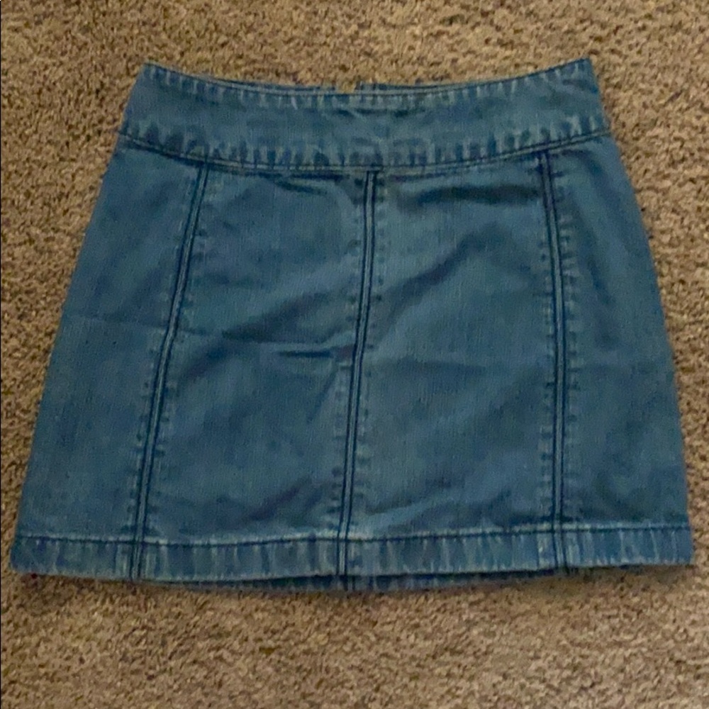 Free people denim skirt